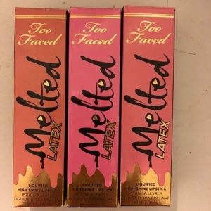 3 Too Faced Melted Latex Lipstick